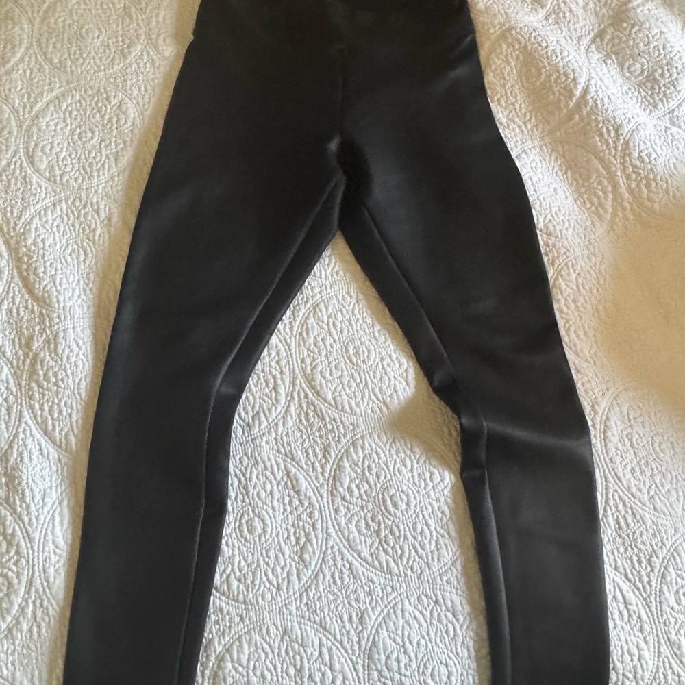 Black Faux Leather Leggings